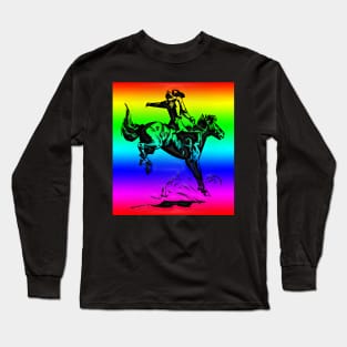 Western Era - Cowboy on Horseback 7 Long Sleeve T-Shirt